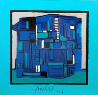 Anwar Maqsood, 24 x 24 Inch, Acrylic on Canvas, AC-AWM-133